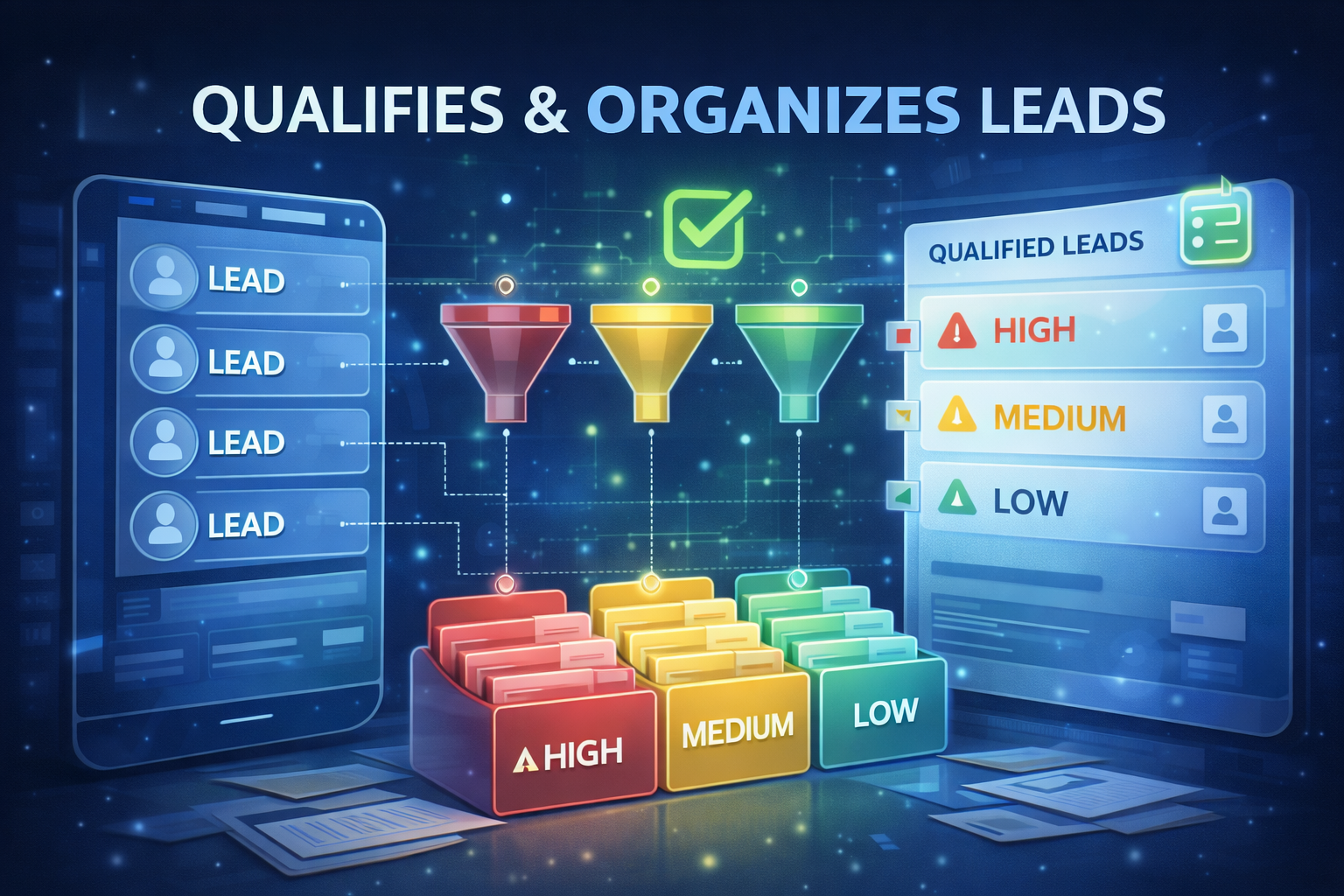 Qualifies & Organizes